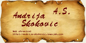 Andrija Skoković vizit kartica